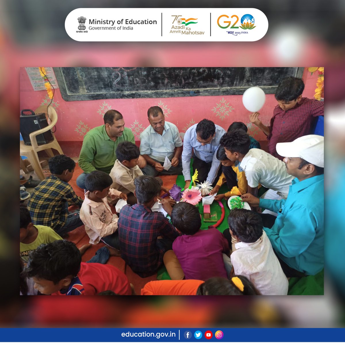#G20India: Uttar Pradesh's participation in the #G20janbhdari event commenced with lively Summer Camps held in various schools across the state.