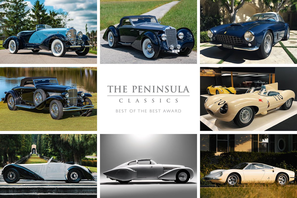 CarBuzzcom's tweet image. Peninsula Classics Finalists See Concours Best Of Show Winners Compete For Glory. These eight cars already triumphed at the most prestigious concours events in 2022. #classiccars #concoursd&apos;elegance Read: car.bz/sii5tf2