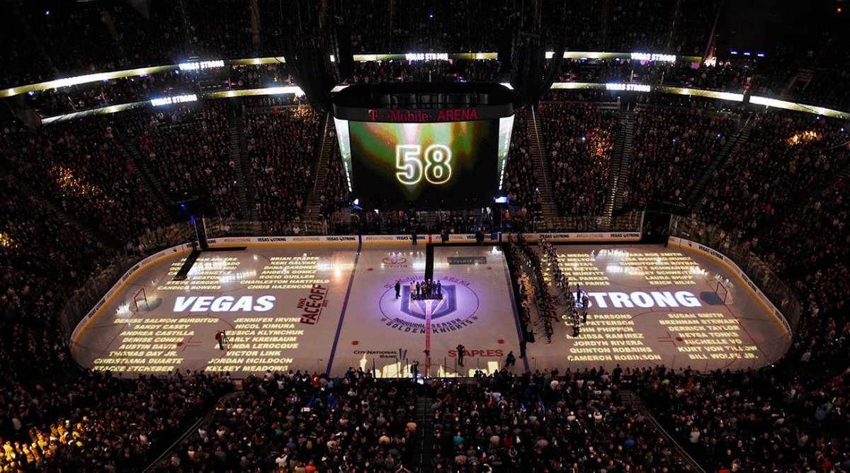 “And the Vegas Golden Knights helped the people here in Vegas really heal”

Say it louder for the people in the back, Anson.

Always remember the 58. 🙏

#VegasBorn #VegasStrong #VegasStronger