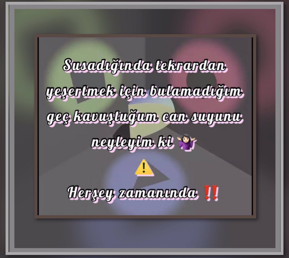 FreudeT_C's tweet photo. Ağaçtan meyve
bekliyorsan dalını🌿
İnsandan sevgi
bekliyorsan güvenini
kırma🍃
Sonra baharlar gelecek
yazlar gelecek diye
beklersin
#gelmez
#gider

Is it okay, my baby
Konuşurken: okeyy too bebeeiim
dediler
dersin🤷🏻‍♀️
veee…gider….. https://t.co/gpKPPDPE3e