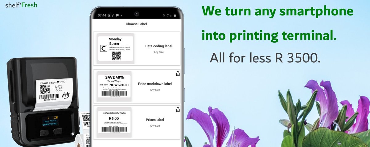 All labels in place,  any smartphone can do... No more expensive devices.