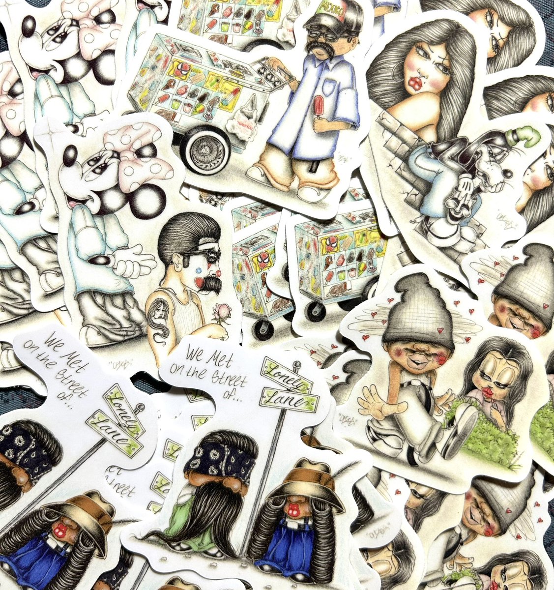 orzoesque's tweet photo. Wassup everybody,

Sticker Packs of these 5 pieces will be available tomorrow June 4th @ 7PM (CT) on my website (Link in Bio).

Also have some Merch and prints dropping soon with more info to come regarding that, so stay tuned!

Thank you guys always for all the endless support! https://t.co/8u27BGzekL