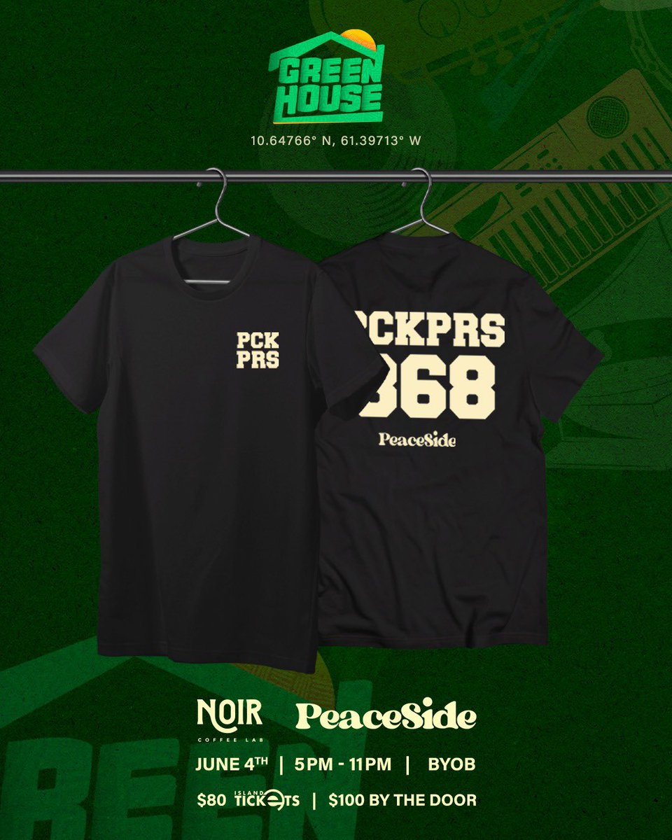 ThePeaceSide's tweet photo. Dear PeaceKeepers, get your hands on our limited edition merch available tomorrow!

Shop for these plus more 𝐏𝐞𝐚𝐜𝐞𝐒𝐢𝐝𝐞 merch live at 𝐆𝐫𝐞𝐞𝐧𝐡𝐨𝐮𝐬𝐞.

Designs start at $120TTD https://t.co/bKHSQDy2Wk
