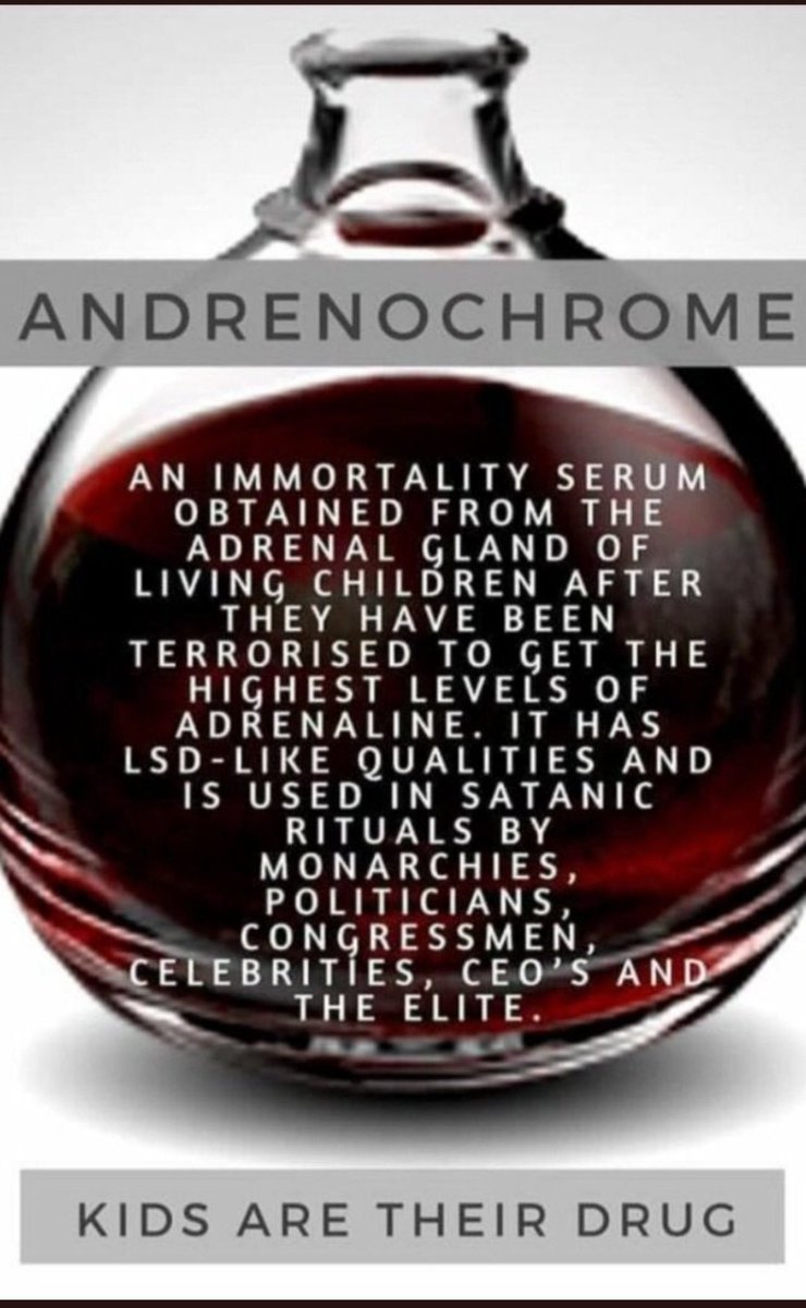 FU46 on Twitter "RT BrockRiddickIFB Adrenochrome"