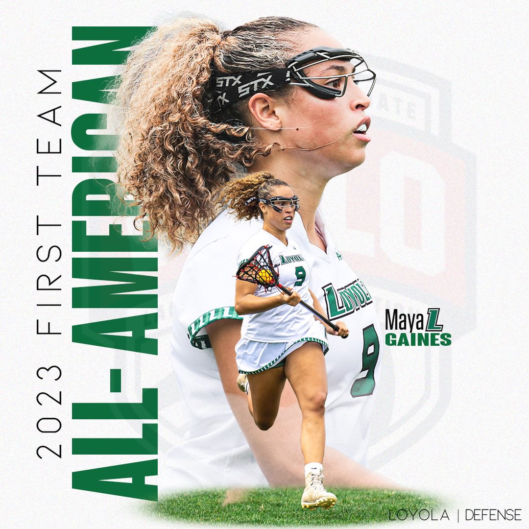 WCLO_US's tweet photo. Congratulations to our First Team All-American defensemen!

- Haley Fasano (Marist )
- Maya  Gaines (Loyola)
-  Ashleigh Hoag (Grand Valley )
- Mya Thibault (Binghamton https://t.co/f9vZWnAuNM