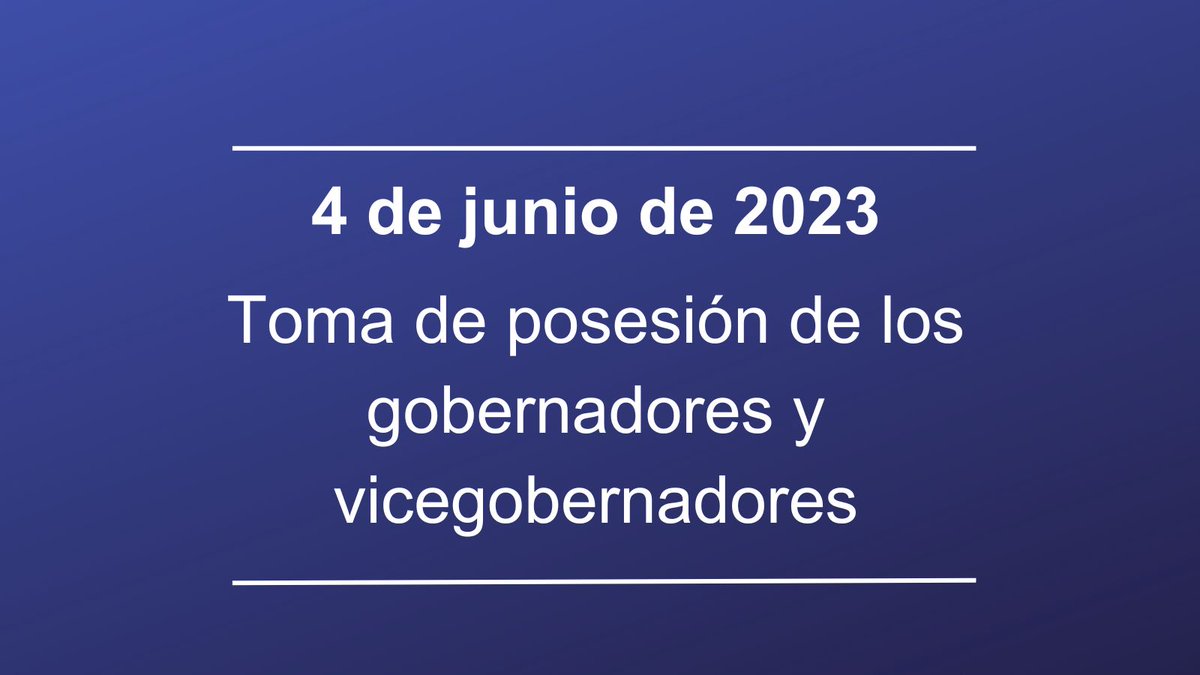 #Cuba🇨🇺 | Este 4⃣ de junio de 2⃣0⃣2⃣3⃣ a las 9⃣:0⃣0⃣ a.m. tomarán posesión los gobernadores y vicegobernadores, electos el pasado 28 de mayo; así como se constituirán los consejos provinciales del #PoderPopular 

➡️Siga Hilo🧵en Twitter👇