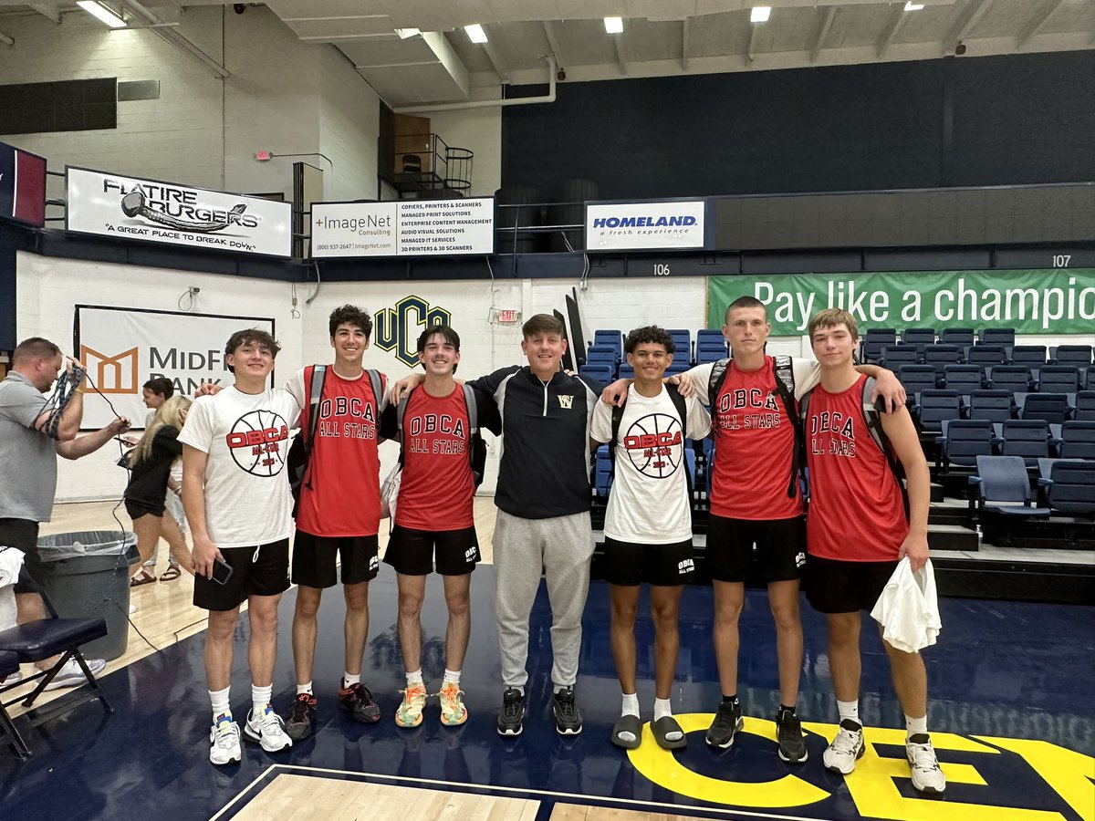 Jason Radomski (@radomski14) on Twitter photo Was awesome getting to watch these guys play today in the <a href="/OBCA_/">Oklahoma Basketball Coaches Association</a> All Star game!
Love this group of guys & canβt wait to see what the future has in store for them! <a href="/blestin3/">Blestin Miller</a>
Missing from the picture:
<a href="/hayden_hicks34/">Hayden Hicks</a> | <a href="/avrey_payne/">Avrey Payne</a> Was awesome getting to watch these guys play today in the <a href="/OBCA_/">Oklahoma Basketball Coaches Association</a> All Star game!
Love this group of guys & canβt wait to see what the future has in store for them! <a href="/blestin3/">Blestin Miller</a>
Missing from the picture:
<a href="/hayden_hicks34/">Hayden Hicks</a> | <a href="/avrey_payne/">Avrey Payne</a>