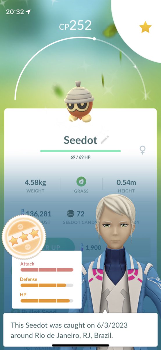 Almost shundo random Seedot ✨✨

#shiny #pokemon #pokemongo #shinyhunt