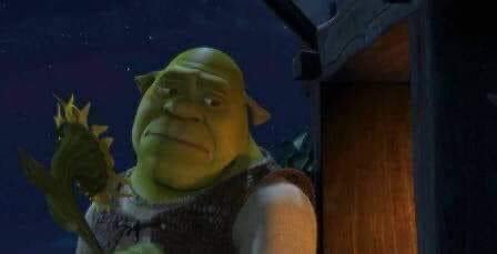 shrek triste ao saber que sou - Gente Boazinha Só Se Ferra