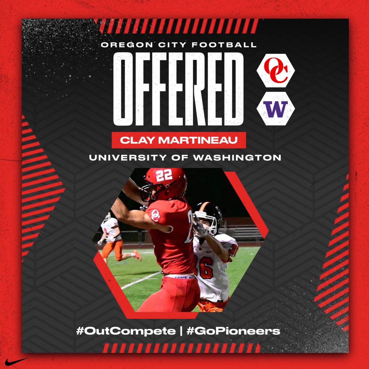 👏 Congratulations to Clay Martineau on his offer from the University of Washington!

#OutCompete | #GoPioneers