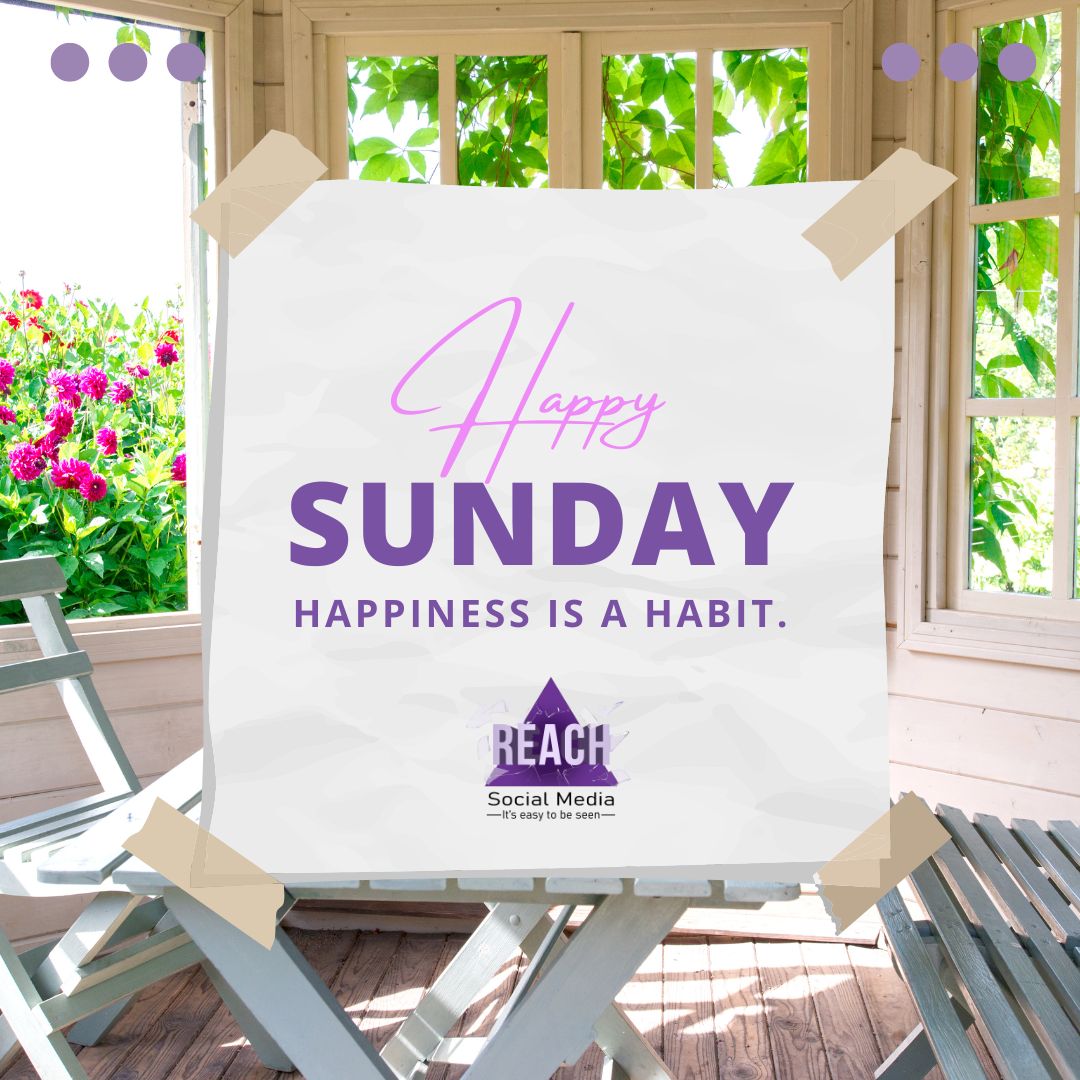 Happy Sunday Everyone!
We hope you enjoy the day and spend some time with those you care about or maybe even just taking care of YOU!
Grab a coffee, go for a walk, or simply chill around home.
#selfcaresunday #takecareofyou #sundaysesh #reachsocialmedia #chillout