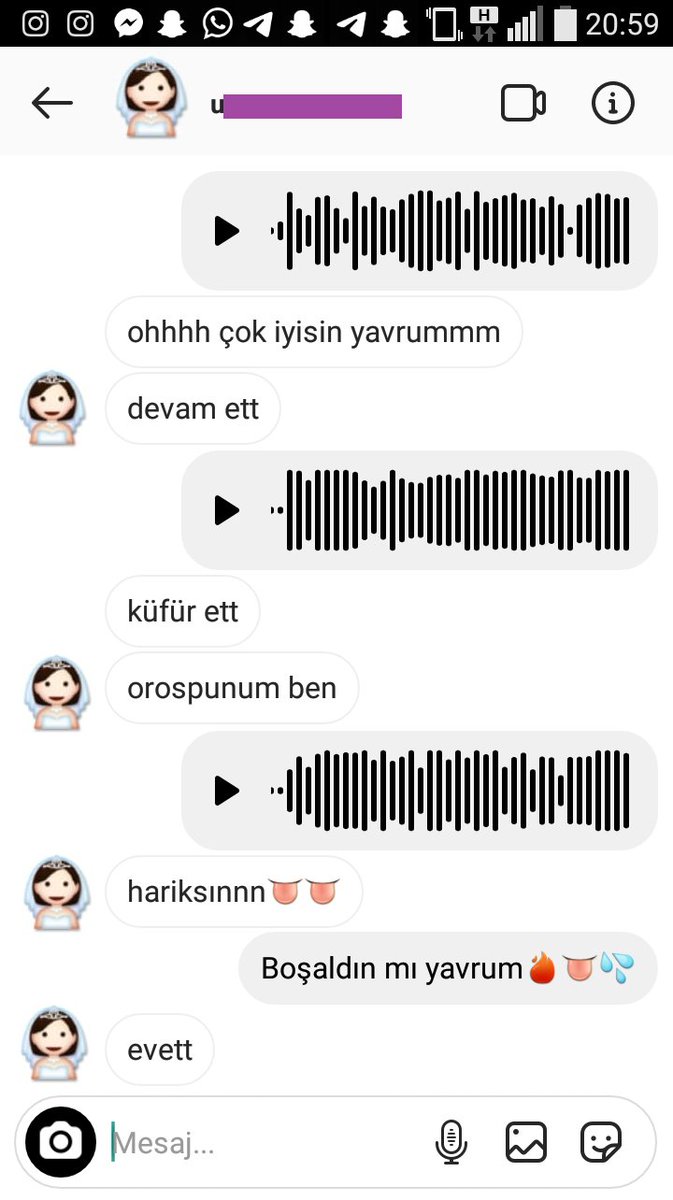 Gizlice hesabımda dolaşan ateşli or*ospum sen de küfürlerimin tadına bakmak🥵 Alev alev yanan ıslak a*mcığına neler neler yapacağımı sesli mesajlarımda dinlemek ister misin?💦 Hadi INSTAGRAM, SNAPCHAT ya da TELEGRAMDAN mesaj at ve aklını başından nasıl alacağımı öğrenmeye başla💯