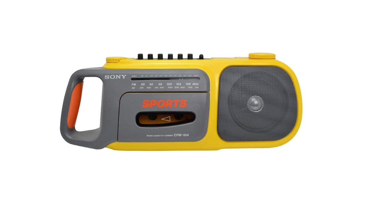 Sony released the CFM-104 Sports Radio Cassette Recorder in 1993