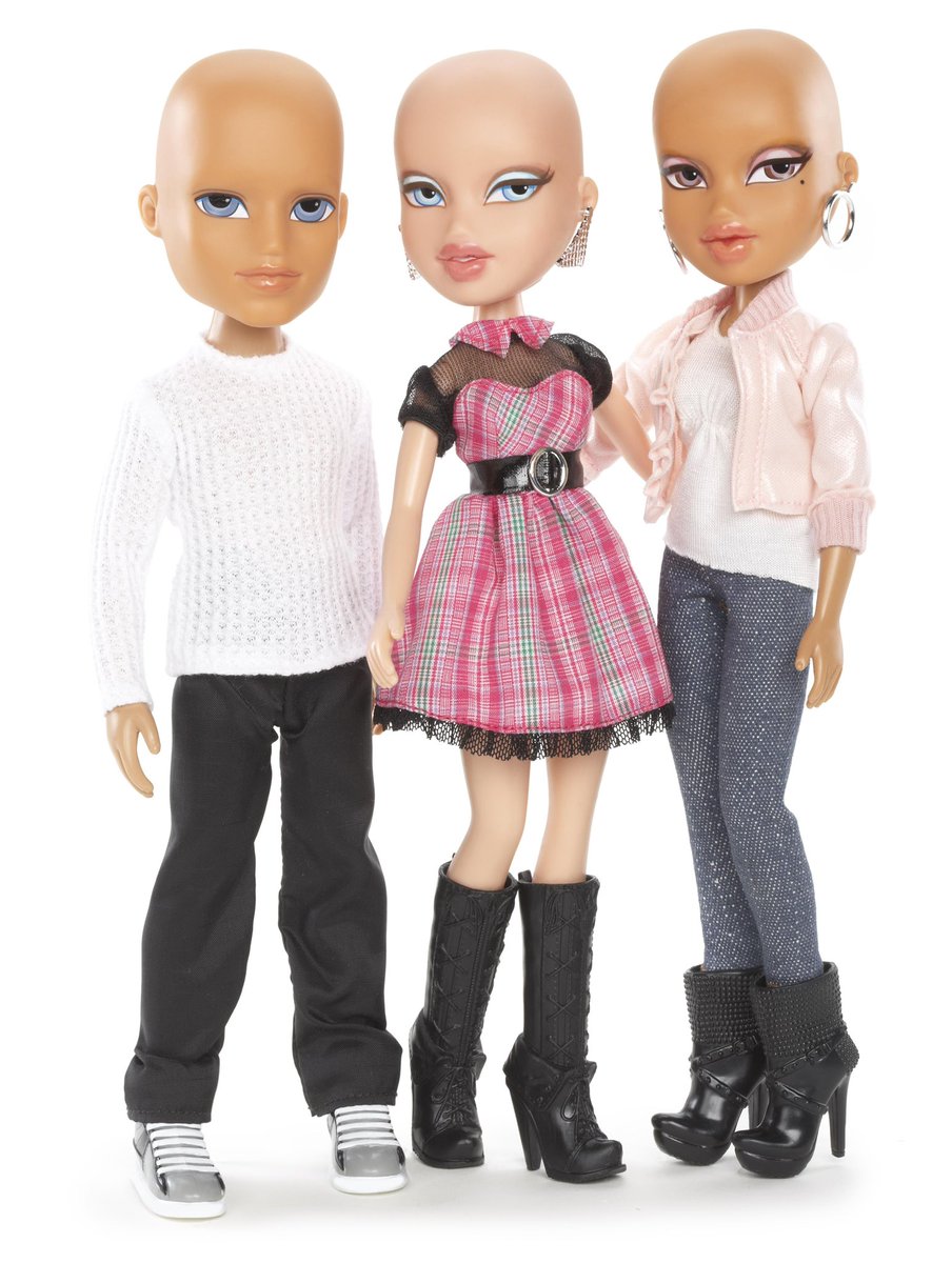 I know this is a joke tweet but I genuinely think more fashion dolls should offer bald representation