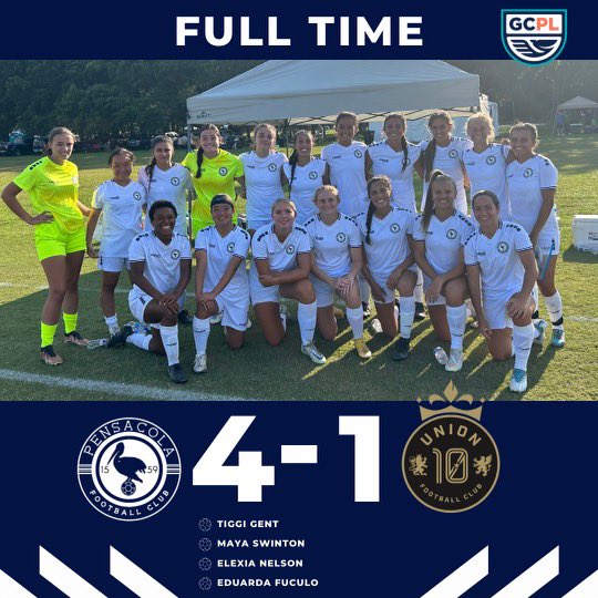 Our Womens GCPL team recorded their first victory of the season over Union 10 FC. Huge congratulations to these ladies.