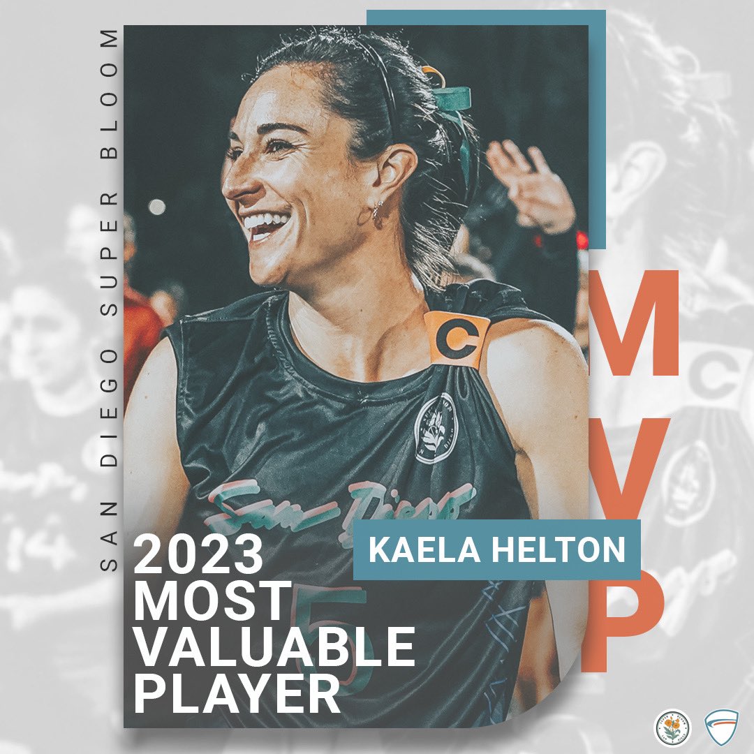 Kaela Helton from San Diego Super Bloom is the winner of the 2023 WUL Most Valuable Player award!

Helton's offensive and defensive contributions and exceptional all-around performance have made her a true standout in the Western Ultimate League.