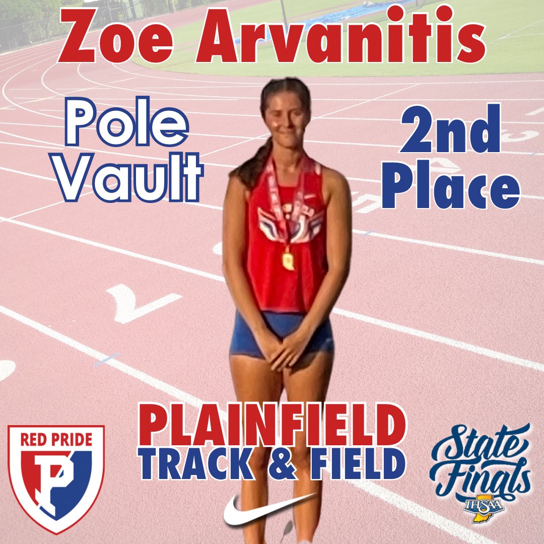 Zoe is a State runner up in Pole Vault!