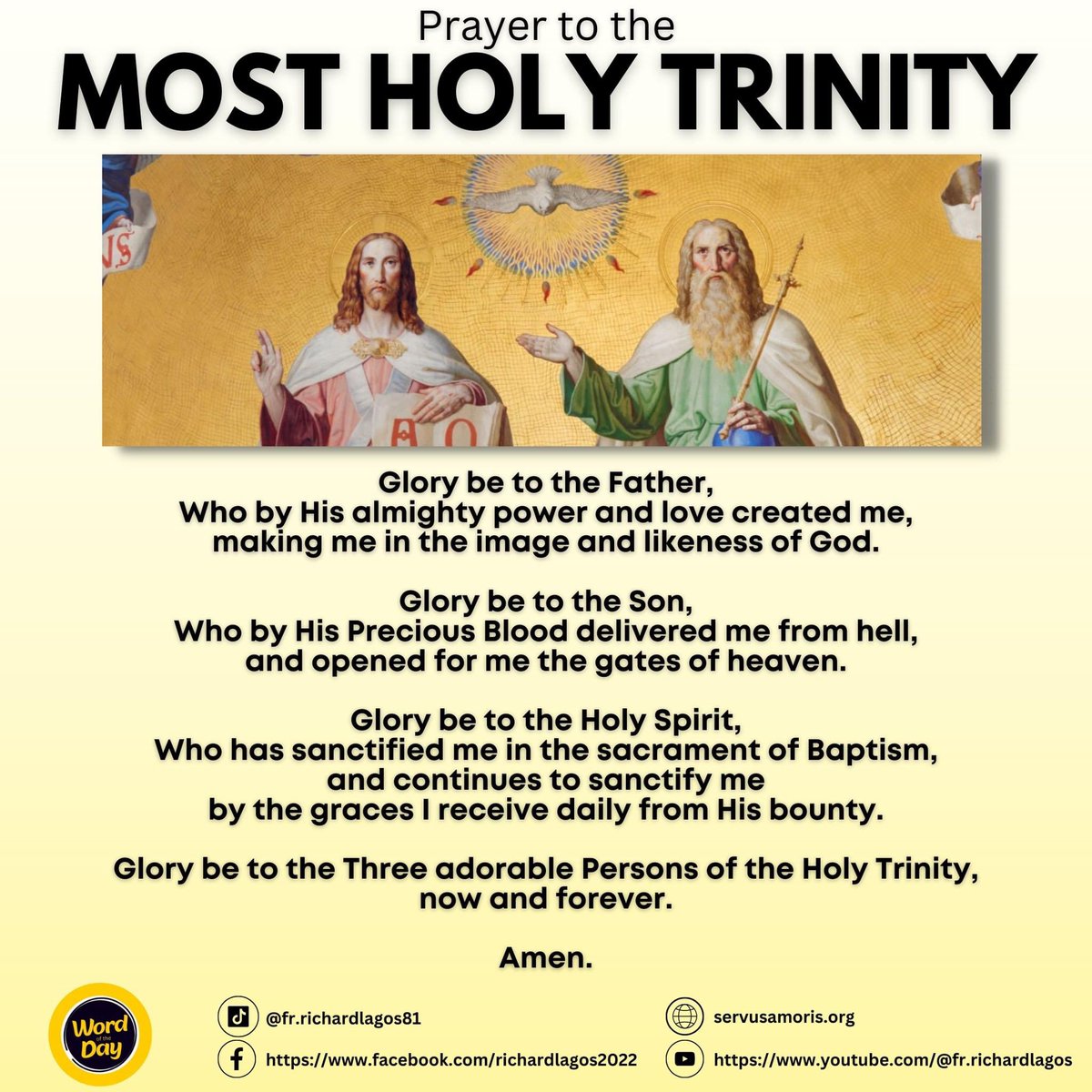 Day 155: Solemnity of the Most Holy Trinity. 🤍🙏🌻 
#2023withGod. #FaithInGod. #FaithHopeLove. #maraNAMPALATAYA.