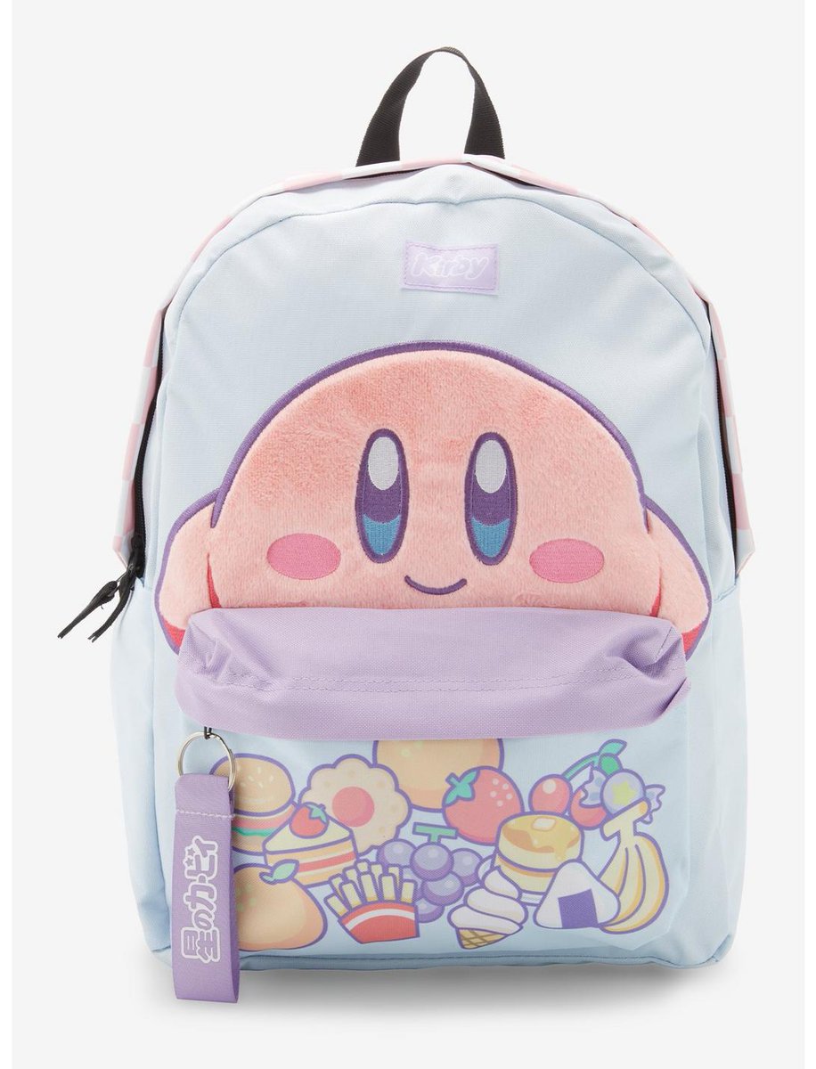 Kirby Informer on Twitter "Bioworld is releasing this Kirby Snacks Fuzzy Pastel Backpack in