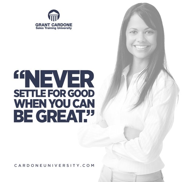 DavidRBradley's tweet photo. If you set your goal to good, you'll never achieve great. https://t.co/vQEYIEzKZz #success #cardoneuniversity https://t.co/pJsQX0hUlt