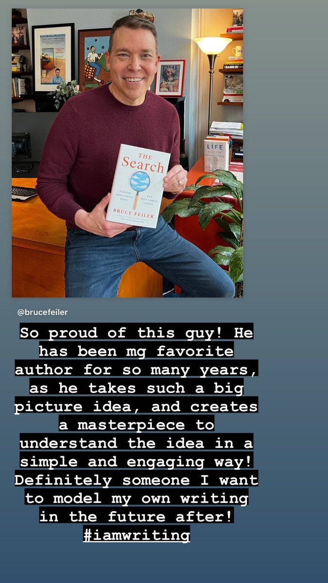 Thank you for continuing to inspire me @BruceFeiler as I go on this journey of becoming an author! I’m so excited to see where this road takes me! 

#brucefeiler #iamwriting #iamreading #author