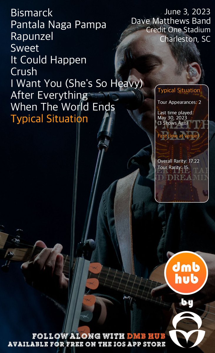 DMB Live Setlist on Twitter "Now Playing Typical Situation DMBLive 