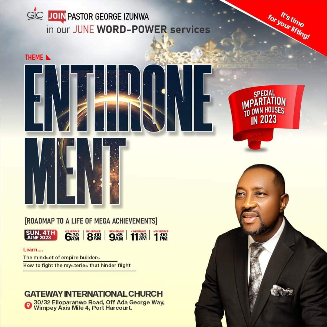 GICfamily's tweet photo. New month, New series. 
By this end of this month there will be no vacant throne because kings and queens are taking their positions!❤️ 
Don’t forget the U-40 hangout starts by 1pm!#gicfamily #pastorgeorgeizunwa #sundayservice #churchmemes #churchmedia #churchtrends #portharcourt https://t.co/fyh3zGbxA1