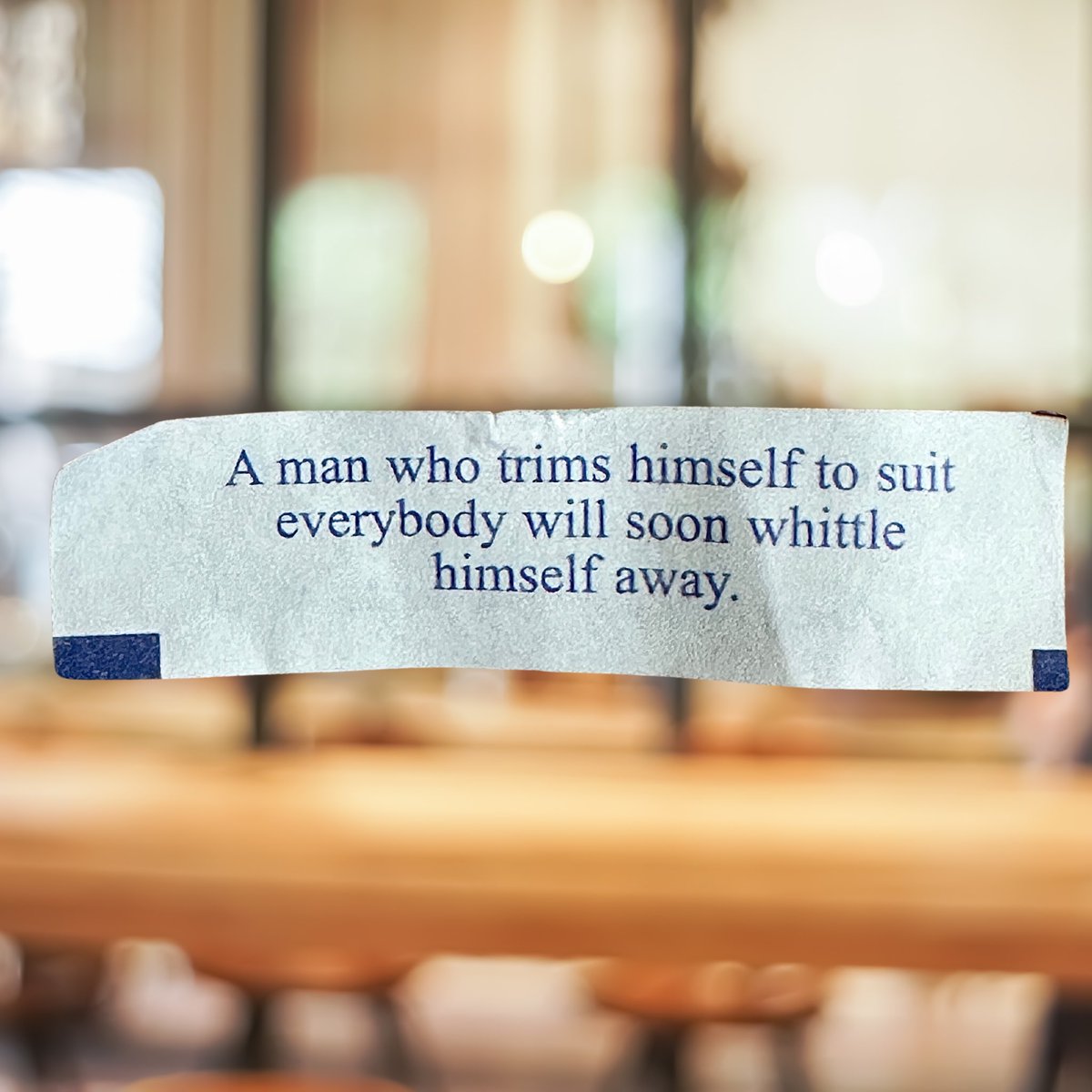 scorpiol13's tweet image. We ordered in Chinese Food tonight... This was in my fortune cookie. As a recovering #PeoplePleaser, I need to remember that. #RealTalk #CodependentNoMore