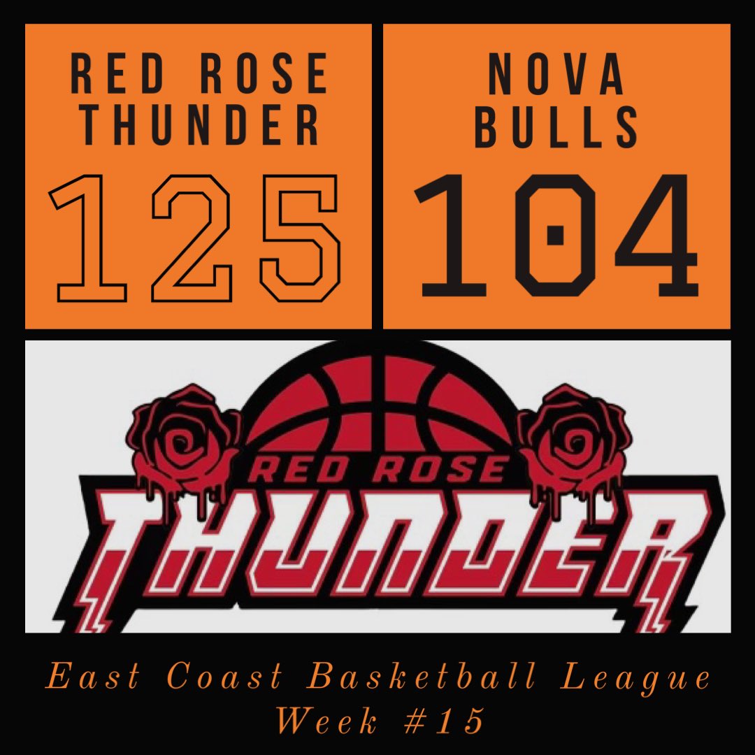 ECBLhoops's tweet photo. Win and Advance!!!! @RedRoseThunder knock off @thenovabulls in ECBL Mid-Atlantic Playoffs https://t.co/KFZ2BcVhqV