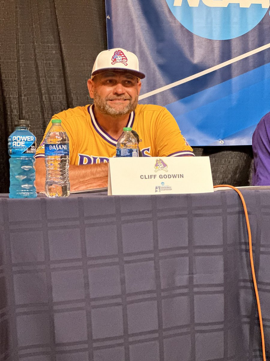 “I know our kids will be ready to go tomorrow” 
ECU Coach Cliff Godwin after 2-1 loss to UVA 
#TheVoiceofthePirateNation🏴‍☠️