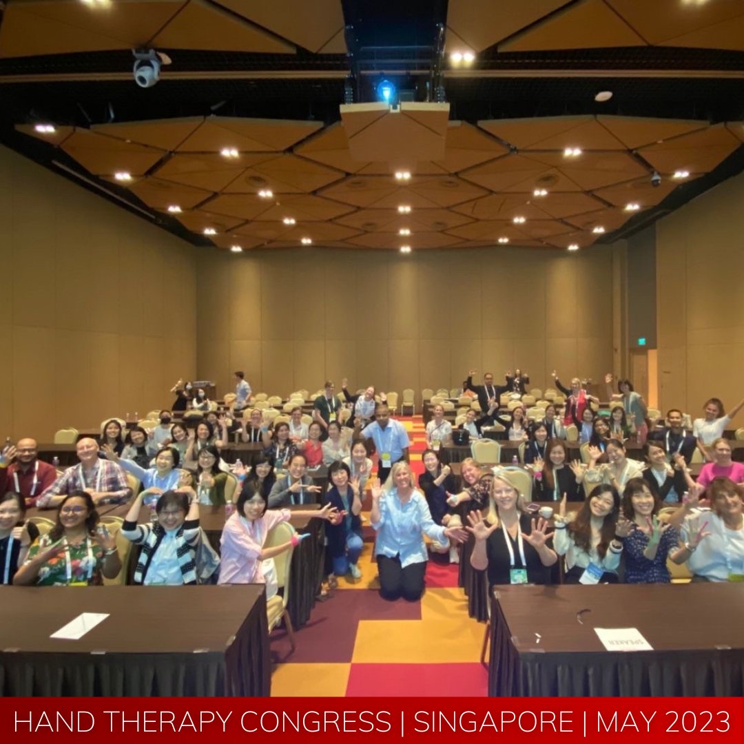 WakefieldSport's tweet photo. Physio, Helen Burfield is back in clinic today fresh from Singapore attending Hand Therapy Conferences with 800 other delegates. There she learned latest techniques &amp; ideas from world renowned Hand &amp; upper limb Surgeons &amp; Therapists. 👏

#professionaldevelopment #handtherapy https://t.co/MGmrdjYnWL