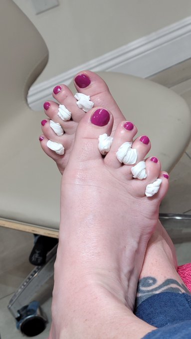 Just has a mani-pedi. It has been months of hard work and set design and sneakers (my feet hated me!)