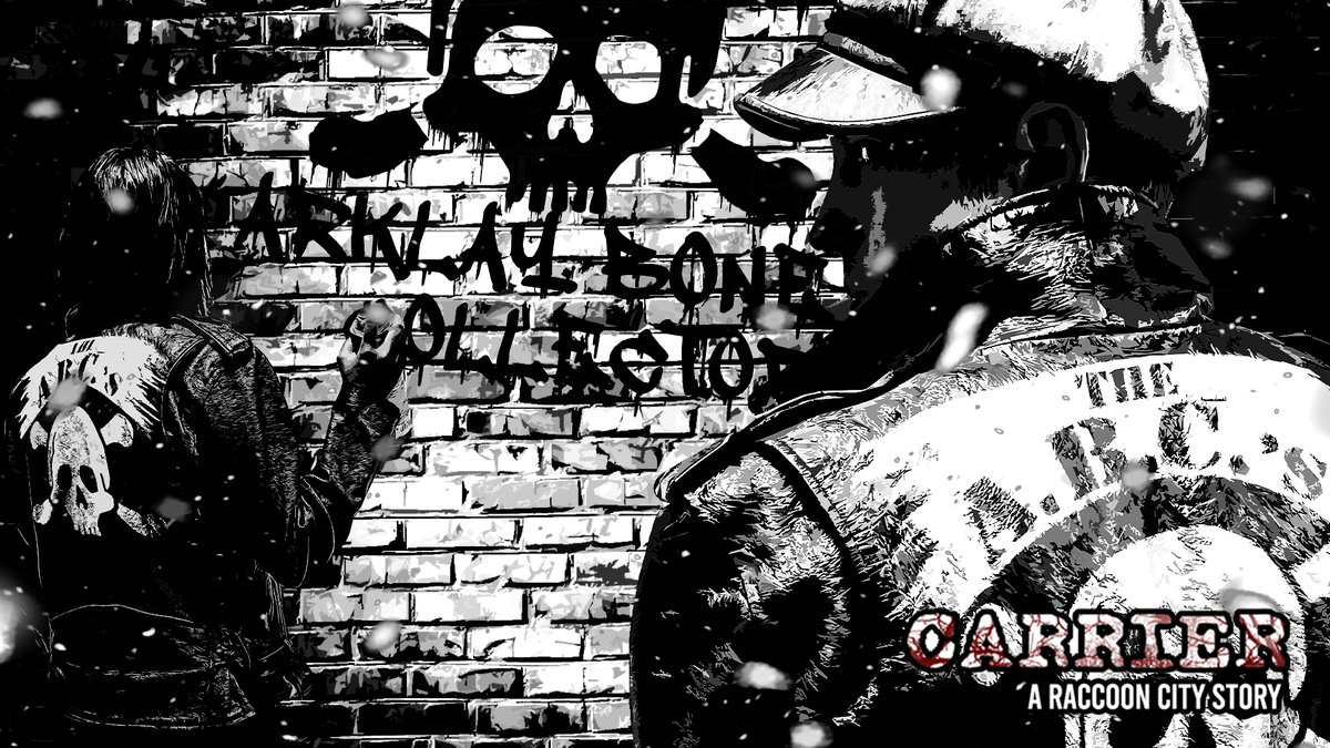 carrier_1998's tweet photo. Trying a new style for the intro credits sequence. Aiming for some genuine black/white noir #REBHfun #ResidentEvil #RaccoonCity #Arklay #MaxPayne #noir #filmnoir https://t.co/q3NfGm88p5