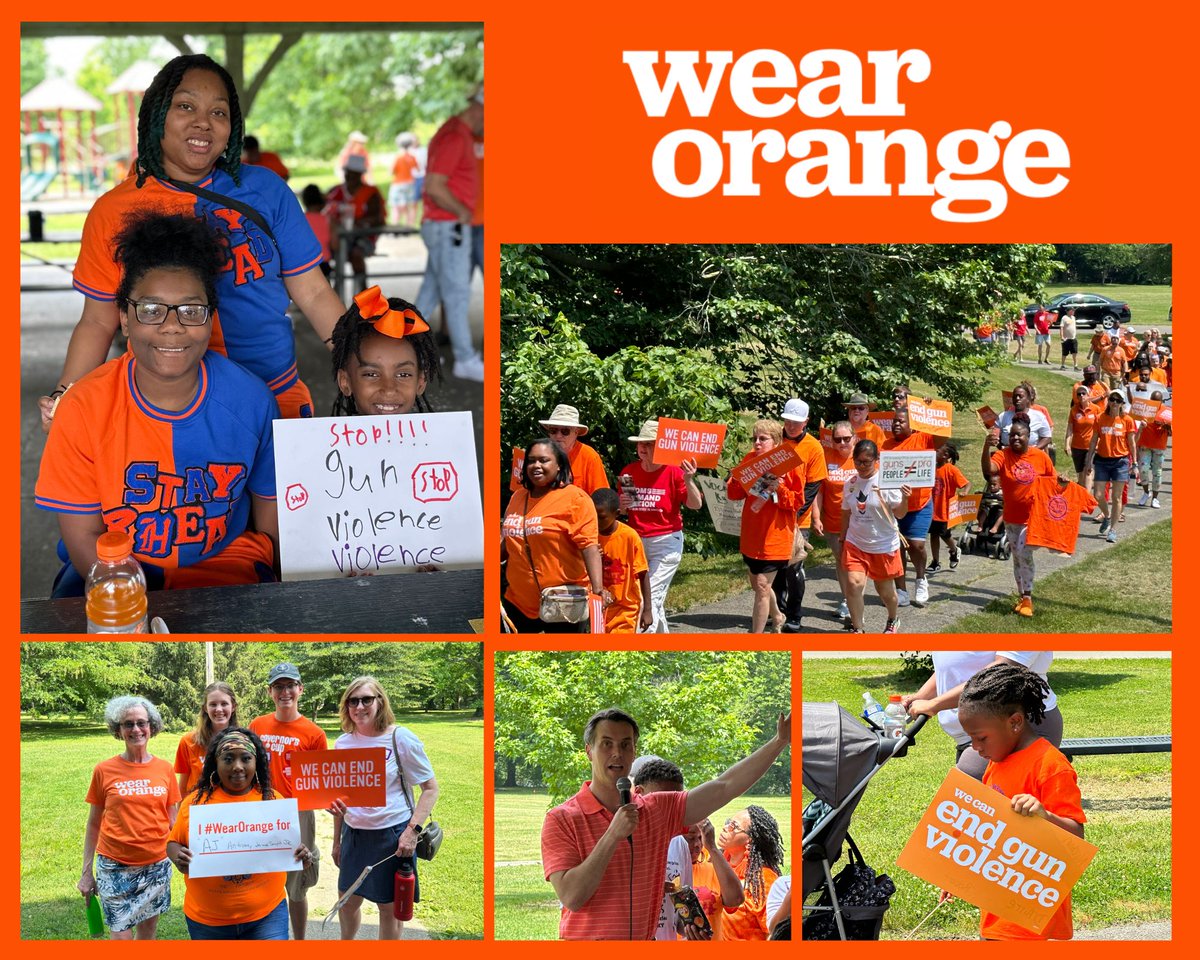 Louisville's #WearOrange event at Chickasaw Park, the scene of a tragic mass shooting in April, honored victims and survivors of gun violence. We are more determined than ever to #EndGunViolence. @MomsDemand