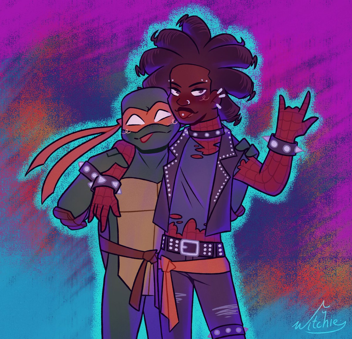 After watching spiderverse I had the urge to draw some #LoversRock cuz they are bf @turrondeluxe I’m tagging you cuz you’re the one who open my eyes to them :)