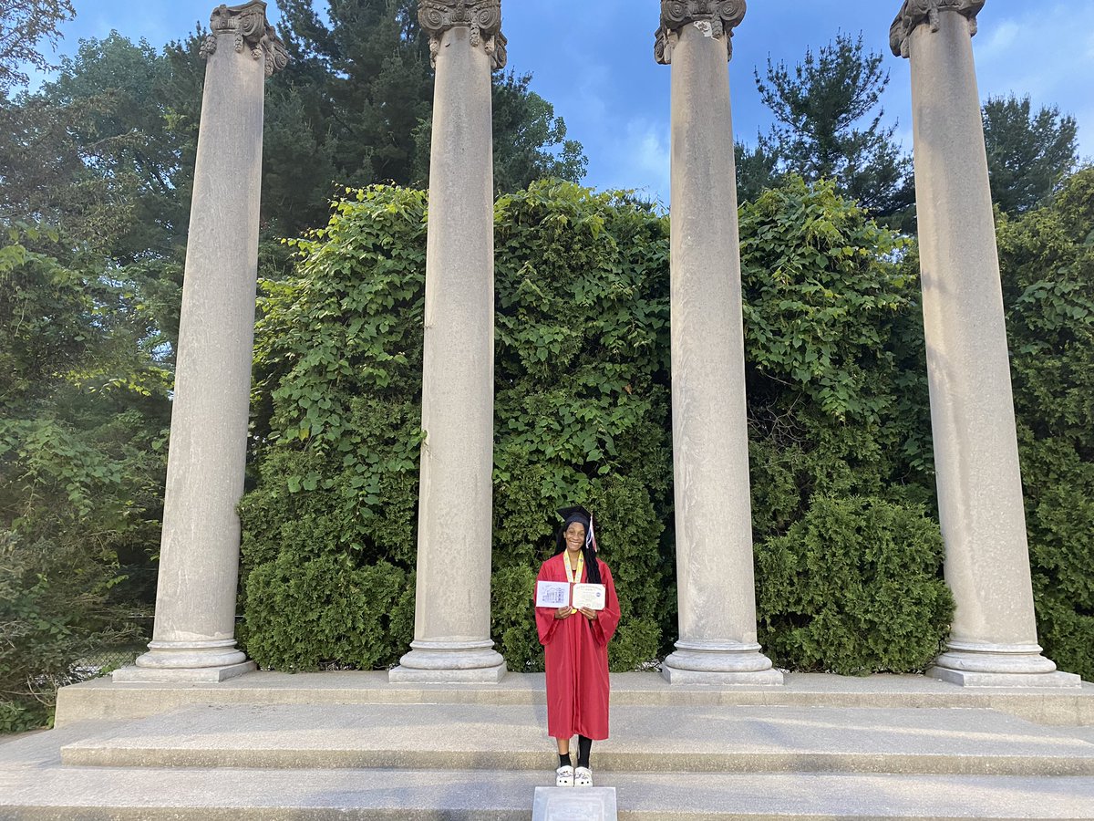 NSHSlegends's tweet photo. A few hours late TJ McKenzie joins here follow North Side and @FWCommSchools Senior classmates as a North Side Graduate from IU Bloomington’s track and Field Stadium. @FWNorthSideTF https://t.co/6mnH5Ad4LL