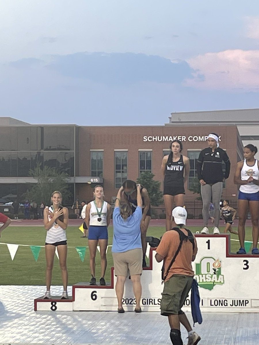 LkwdAthletics's tweet photo. And Kaydence Doxley is the 4th place finisher in the State of Ohio. The Junior will need an addition on her house for all of her hardware before she’s done!!  Ranger Pride!!! https://t.co/W5QB2ZDRJ8