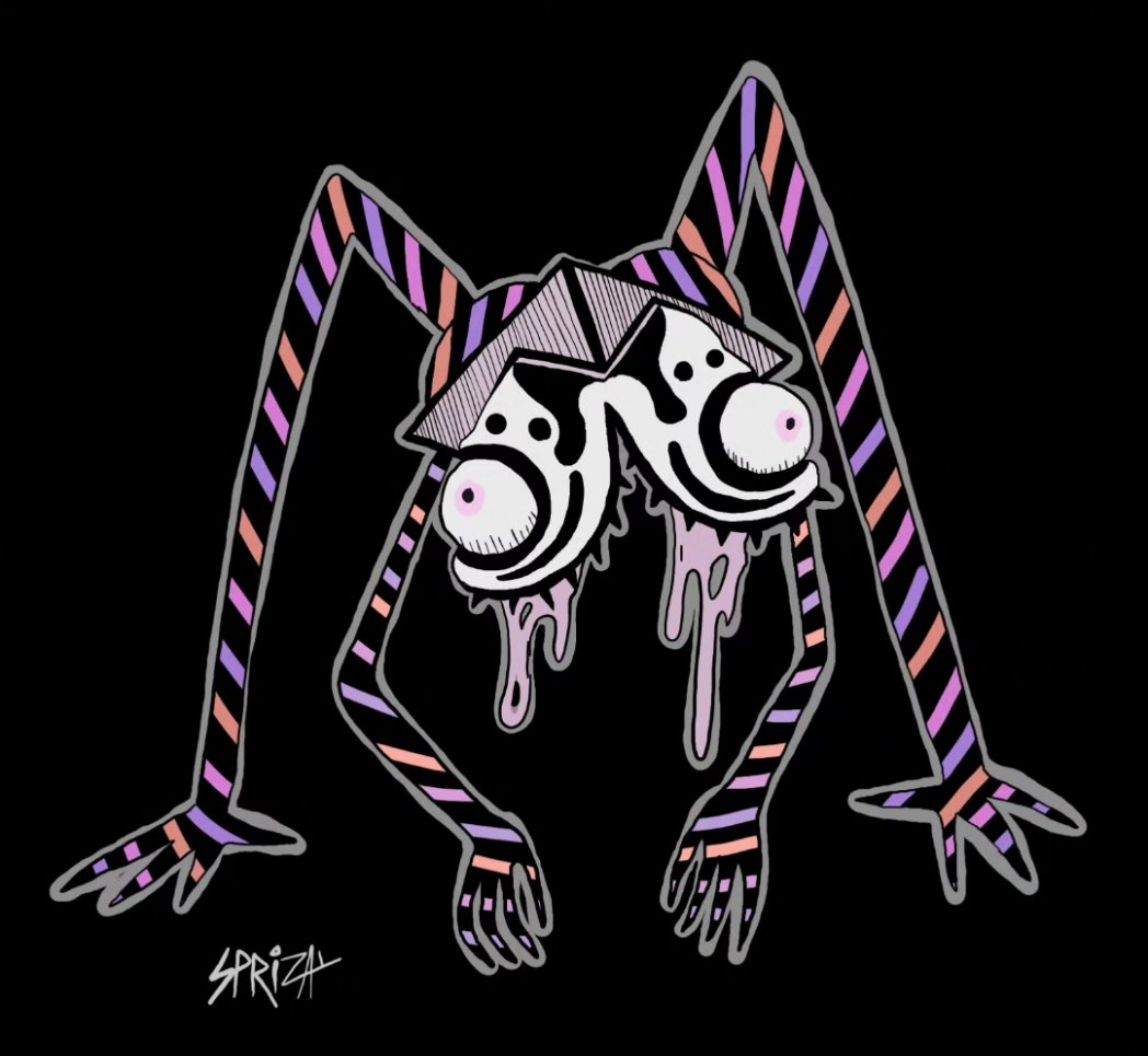 New monster I drew. Longo Limbus is its name. #artist #digitalillustration #creepyart #surreal #dank #horror #oc