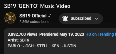 TAPUSIN NA NATIN TO OH!! 8K NALAAAANG!!! ONTI NALANG TALAGAAAA!!! KAYA ANG 4M TODAY!

D-5 PAGTATAG EP RELEASE
<a href="/SB19Official/">SB19 Official</a> #SB19 

#GrupoMusical #SECAwards