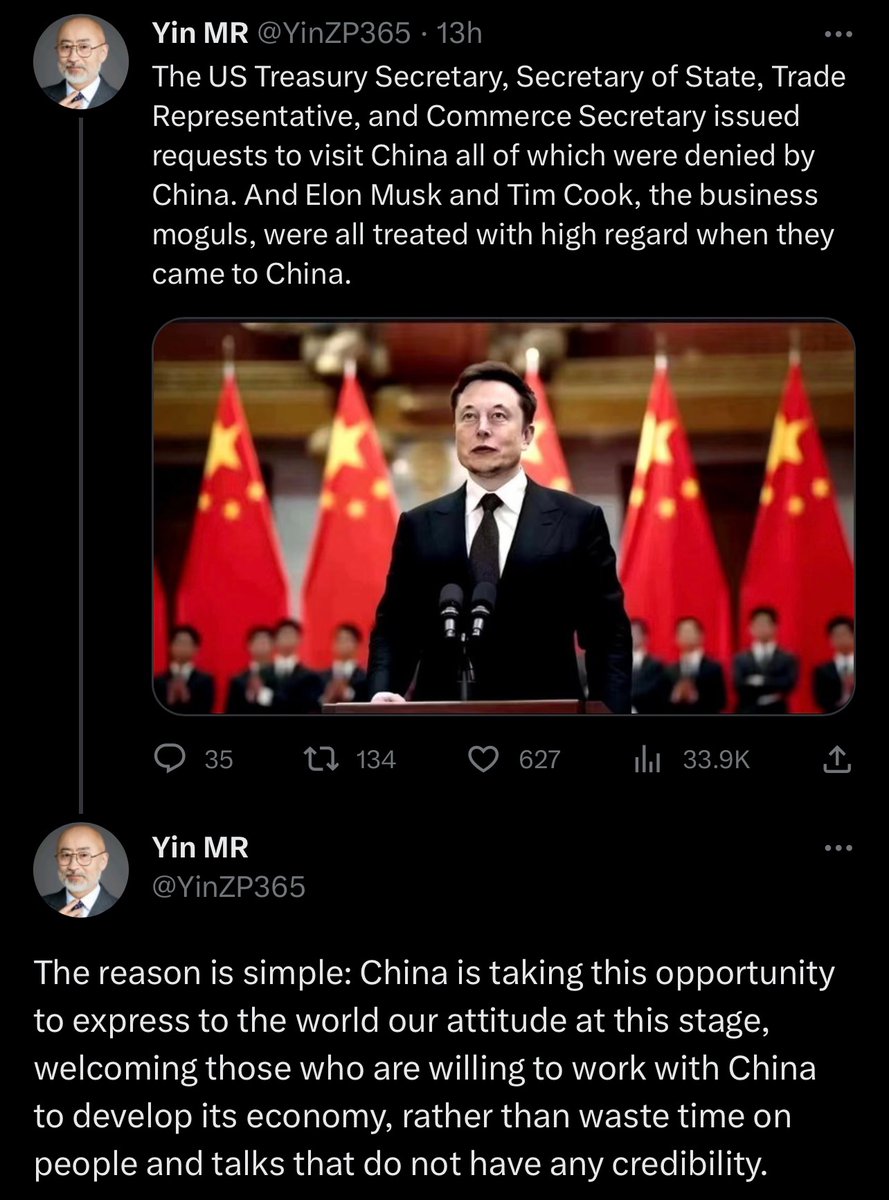 Musk and Cook are hoping to sell more of their wares in China. That’s it. Alienation cuts both ways. CCP ships and planes are behaving  erratically. Not meeting at higher levels means CCP intentions are left to the whims of hothead pilots and captains. A dangerous devolution.