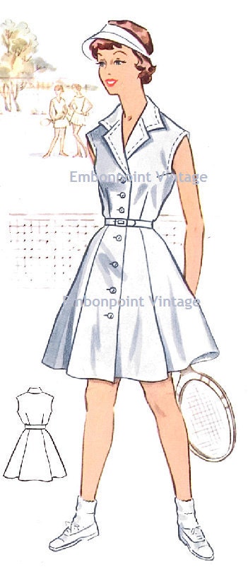 Plus Size (or any size) Vintage 1950s Tennis Shorts Pattern - PDF - Pattern No 112b Dawn tuppu.net/37637e58 #plussizevintage #EmbonpointVintage #Etsy #Tennis