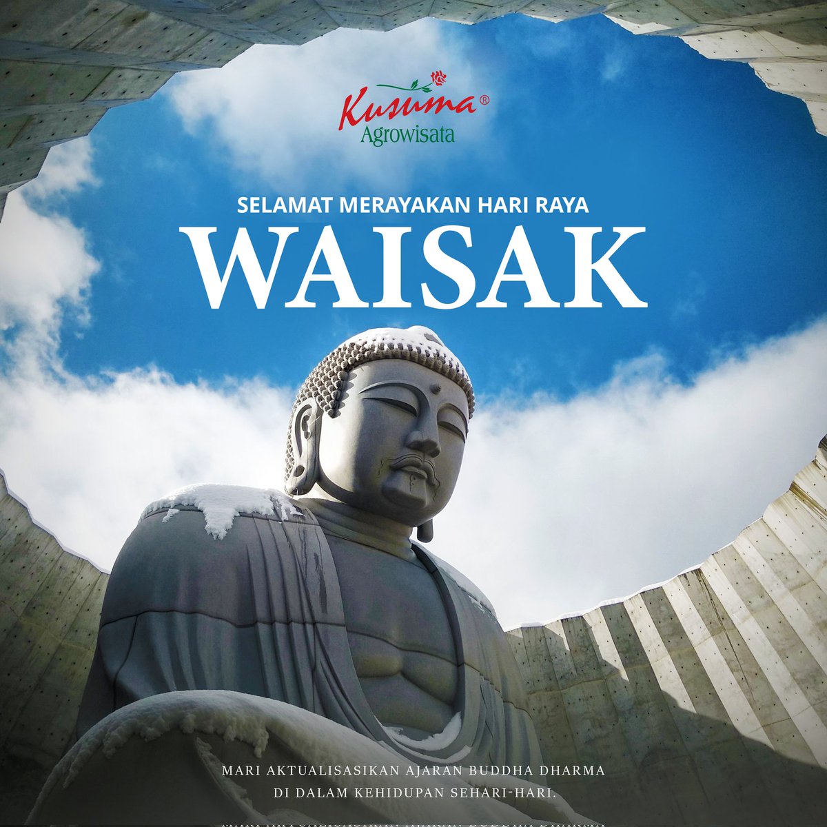 Selamat Hari Raya Trisuci Waisak 2567 BE. Semoga kebahagiaan, kedamaian, dan cinta kasih selalu menyertai kita semua
.
#budhha #waisak #waisak2023 #kusumaagrowisata
