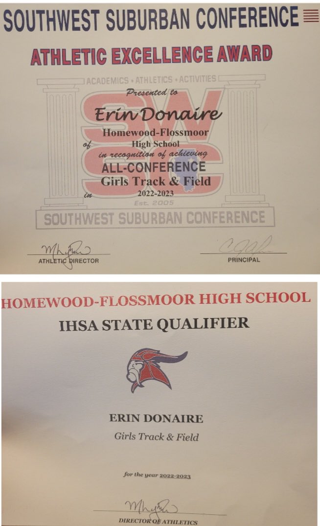 erin donaire (@erin_donaire) on Twitter photo All Conference and State Qualifer my first year of running track!! I had fun and enjoyed trying something new. Now it's time to focus and get back to training for summer softball 🥎 <a href="/HFGirlsTrack/">HF Girls Track</a> All Conference and State Qualifer my first year of running track!! I had fun and enjoyed trying something new. Now it's time to focus and get back to training for summer softball 🥎 <a href="/HFGirlsTrack/">HF Girls Track</a>