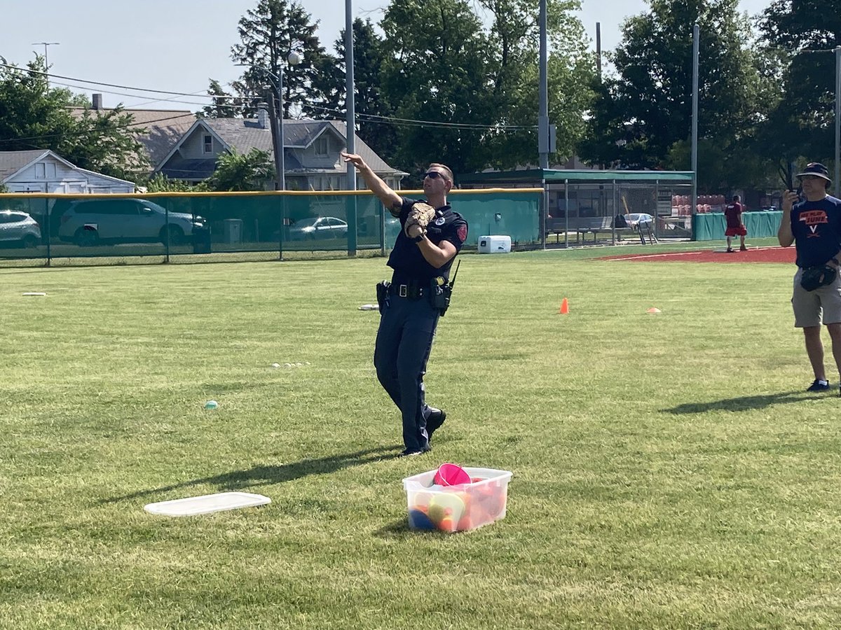 NSP_TroopA's tweet photo. Today Troopers Edmondson, Krein, Fitzgerald, and Sgt Jacobson helped with the @PACEOmaha baseball clinic in the Omaha Metro. Troopers offered their expertise and helped run the kids through drills. #NSP271 #NSP111 #NSP295 #NSP199 https://t.co/hvSPvKe63y