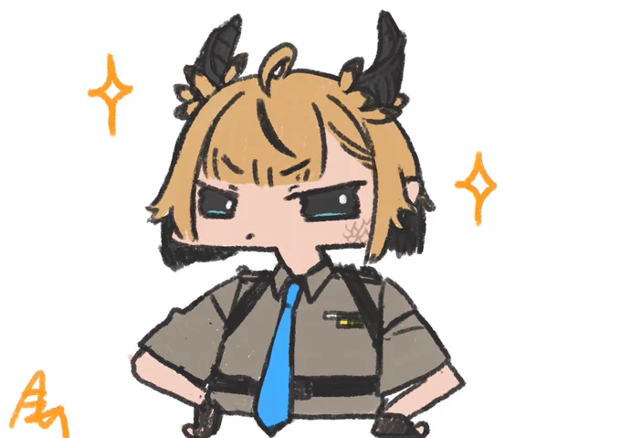 オオミミヨタカの擬人化です。対戦よろしくお願いします。  #イラスト #擬人化