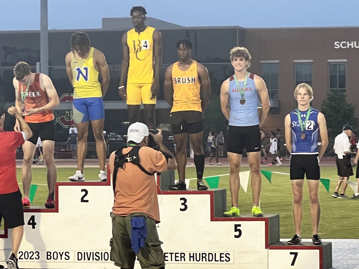 So proud of Brendan for placing 5th and tying his school record! 💙❤️ ⁦@AllianceCSD⁩ ⁦@Aviator_AD⁩ ⁦@Black_KingCobra⁩