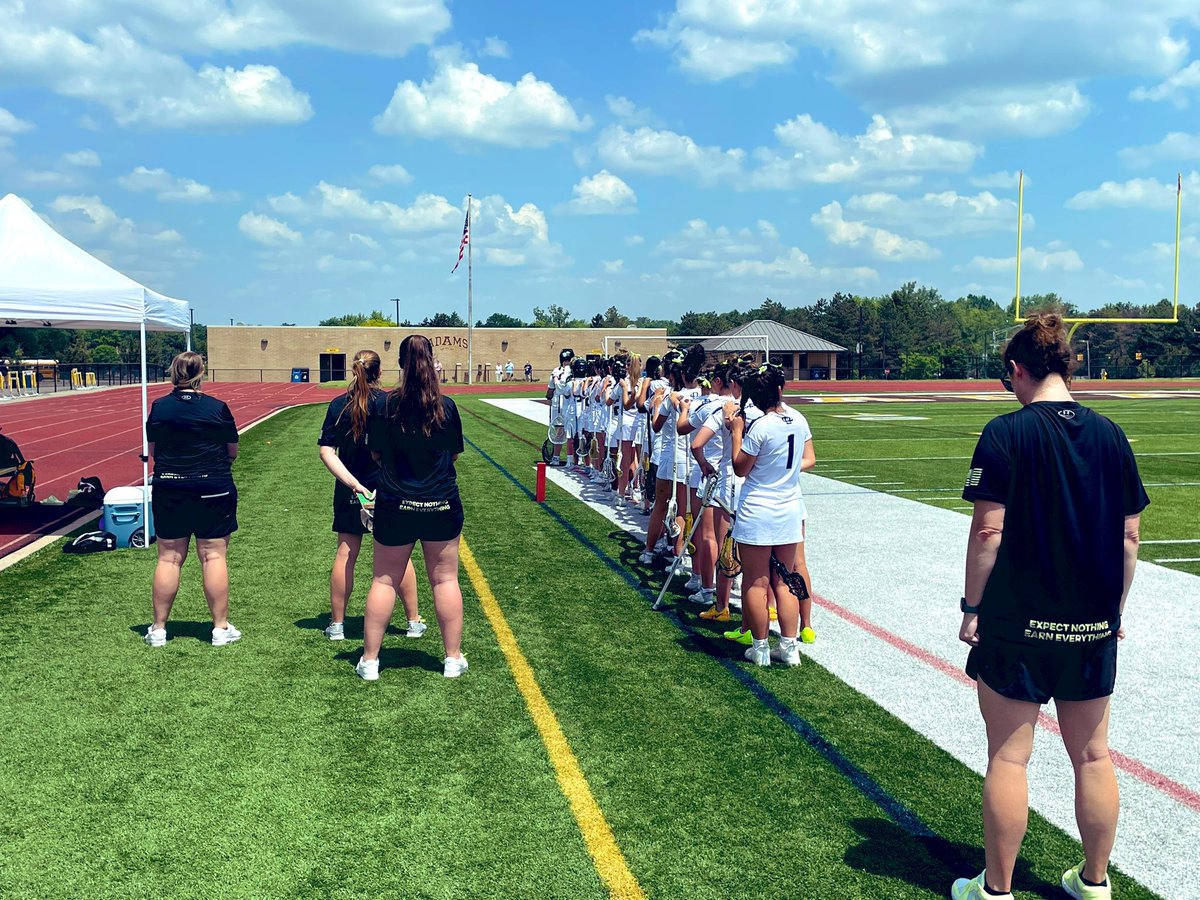 A solid win on a scorching day. Shout out to the amazing DCDS parents for keep us cool, shaded, and hydrated! Season 3 starts now! #ItTakesaVillage #OurVillageIsTheBest #mittenlax #lacrosse #wlax #girlslax