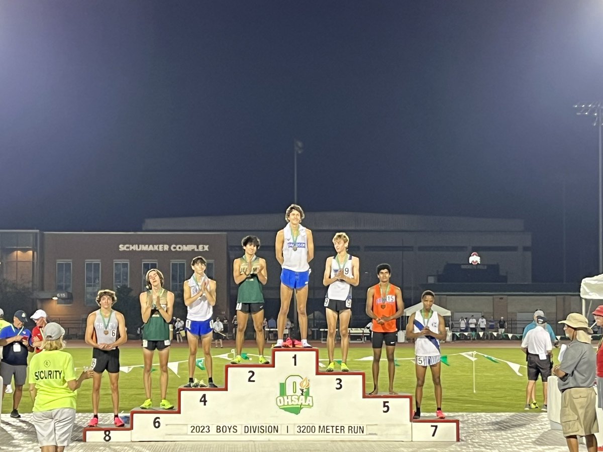STATE CHAMPION x 2!!  

Congrats to <a href="/AckleyConnor/">Connor Ackley</a> for capturing 1st place in the 1600m and 3200m. Per <a href="/BlackiePreps/">Steve Blackledge</a> , only the sixth big-school runner since 1970 to win both the 1,600 and 3,200.