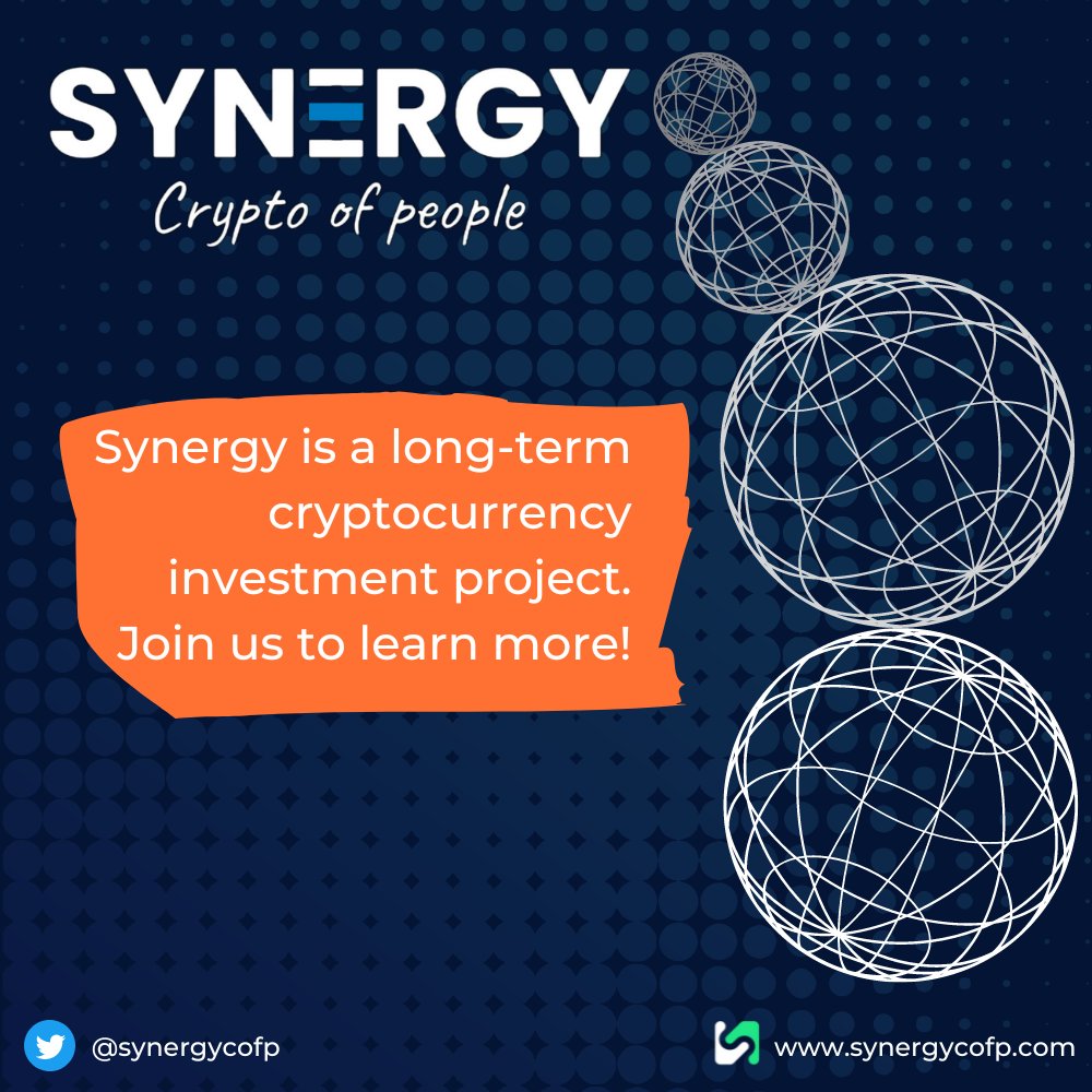 We have big plans for the future! Join our discord today to learn more!    
Discord discord.gg/2Zbg5TWVWT
Docs synergy-2.gitbook.io/the-book-of-sy……

Website synergycofp.com
#Crypto #Altcoins