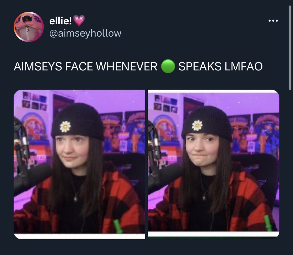 i dont really get this tweet bc i’m watching the vod rn and aimsey wasnt only making that face towards drm. he was making that face every once in a while when ccs were talking in general 😭